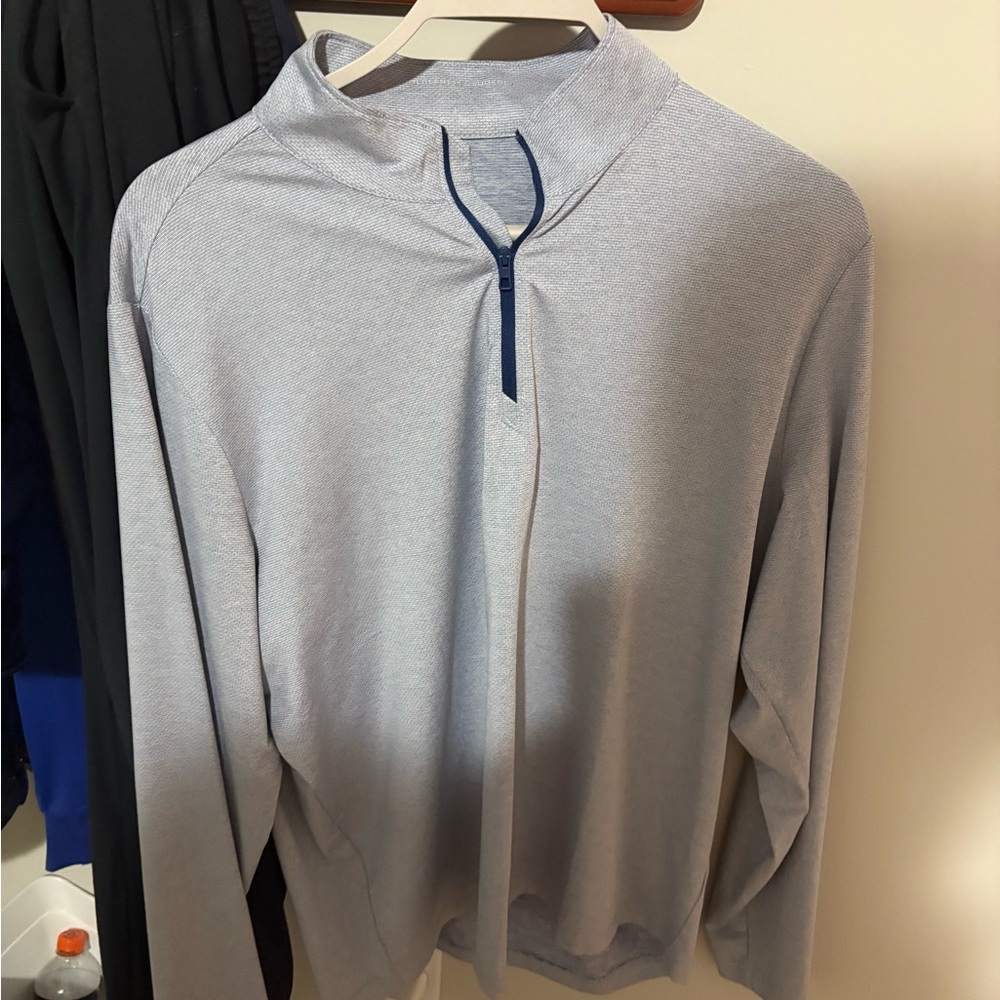 Holderness and Bourne The Bell Light Blue Quarter-Zip Pullover